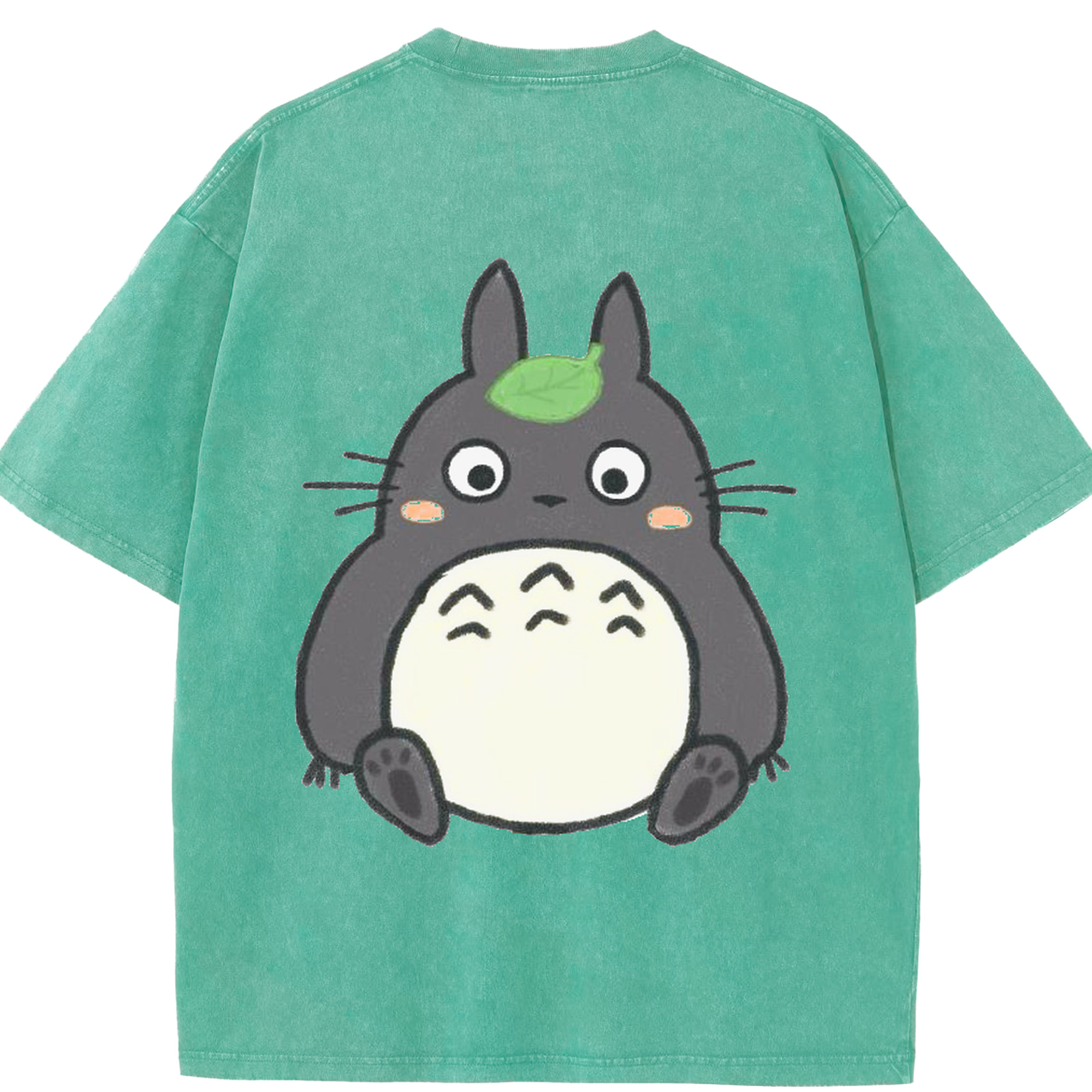 （画像用） となりのトトロ 草壁メイ 草壁サツキ My Neighbor Totoro Satsuki Kusakabe Mei Kusakabe 綿100% ヴィンテージ風 半袖Tシャツ（背面プリント）